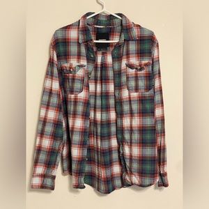 Burton flannel button up medium